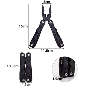 Top Bán Xách Tay Kết Hợp Đa Chức Năng Tự Làm Cấp Dụng Cụ Cầm Tay Mini Đa-Mục Đích Gấp Kìm <span class=keywords><strong>8</strong></span> Trong <span class=keywords><strong>1</strong></span> Thép Không Gỉ OEM - Product Image 4