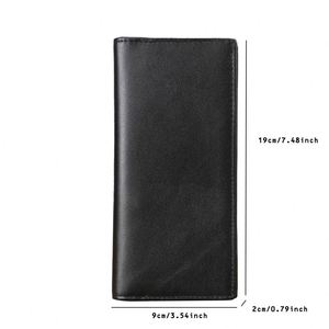 Luxury Crazy Horse Genuine Leather <b>Christmas</b> Man Boys Gift <b>Money</b> Purse <b>Wallet</b> Boy Long <b>Wallet</b> Purse - Product Image 2