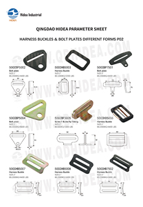 Plaques de fixation pour harnais en oxyde <span class=keywords><strong>noir</strong></span> zingué, différentes formes P02 ASMEB30.9 DOT EN12195-2 pour points d'ancrage de harnais - Product Image 6