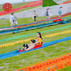 Grand toboggan extérieur sur herbe, ski alpin, toboggan extrême, équipement d'amusement non motorisé, toboggan sec, toboggan arc-en-ciel sur herbe - Product Image 3