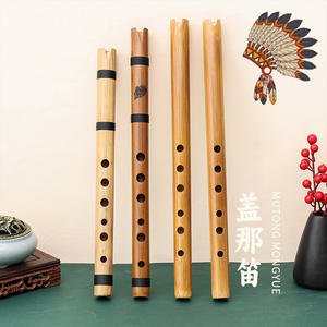 Flûte traversière en bambou Piccolo Dizi à 6 clés, design à trous ouverts, accord CDEFG, pour débutants, marque Yanbin - Product Image 3