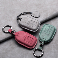 Housse de protection en cuir de haute qualité pour clé de voiture, compatible avec Civic, CRV, XRV, Accord, City, Vezel, Jazz, avec boucle de fixation
