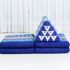 Custom Made Triangular Backrest <b>Cushion</b> Foldable Seat <b>Pad</b> For Bedroom Balcony Tatami Mat Art Pattern Multi Use - Product Image 1