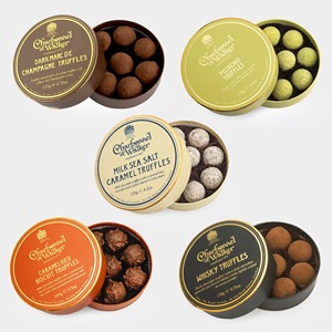 Boîte à Truffes au Chocolat Ronde avec Logo Personnalisé, Emballage Cadeau en <span class=keywords><strong>Tube</strong></span> Rigide en Papier de Luxe pour Truffes au Chocolat - Product Image 1