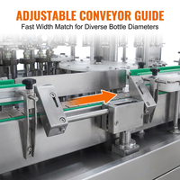 Machine de remplissage et de bouchage automatique de bouteilles en PET et en verre pour eau potable pure, avec servomoteur de haute précision