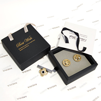 En stock boîtes à bijoux en papier boîte en papier en carton boucles d'oreilles bague collier bijoux boîte d'emballage exquise à tiroir avec poignée