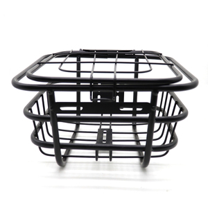 Cestino Anteriore <span class=keywords><strong>per</strong></span> Bicicletta Elettrica in Ferro Nero, Robusto e Multiuso, Accessorio <span class=keywords><strong>per</strong></span> <span class=keywords><strong>Bici</strong></span> - Product Image 5