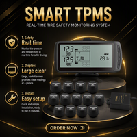 Système de surveillance de la pression des pneus TPMS pour camion 203 PSI avec 10 capteurs externes pour camion lourd MAX 34 capteurs
