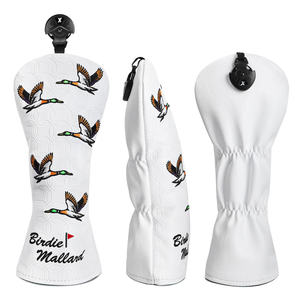 Housses de tête de club de golf personnalisées en gros, imperméables, pour driver 1, 3, 5, en cuir souple, protection pour clubs de golf en bois - Product Image 3