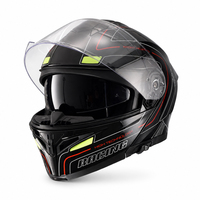 Casque de moto modulaire pour adulte homologué DOT, coque ABS, double visière relevable, casque de moto pour scooter de rue