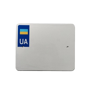Placa de Matrícula de Aluminio Reflectante para Automóvil y Motocicleta, Estilo Europeo, con Logotipo Personalizado, Blanca, al por Mayor - Product Image 1