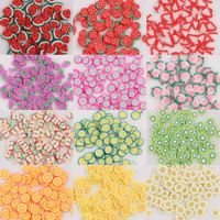 Groothandel Kleurrijke 12 Stijlen Gemengd Polymeer Fruit Slice Diy 3d Nail Art Decoratie Fruit Plakjes Voor Nagels