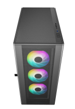OEM GX680 Étui de jeu en verre avec <span class=keywords><strong>filet</strong></span> de fer Gabinete Gamer RGB Boitier Gamer Boîtier pour ordinateur PC Chasis - Product Image 2