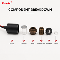 ZhonNa 360 °   Module de lentille de niveau laser rotatif à ligne conique, boîtier en alliage de magnésium et d'aluminium avec accessoires de tube en verre optique