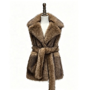 <span class=keywords><strong>Gilet</strong></span> <span class=keywords><strong>sans</strong></span> manches en fausse <span class=keywords><strong>fourrure</strong></span> tissée Zeyu pour femme, coupe ample, avec ceinture, écologique et respirant, idéal pour les trajets quotidiens - Product Image 5