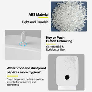 Distributeur manuel de serviettes pliables 2026 en plastique ABS, multi-serviettes pour hôtel ou usage domestique, sans perçage requis - Product Image 3