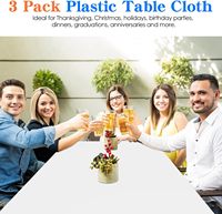 Nappe de table jetable de couleur blanche d'usine, nappe carrée imperméable pour hôtel, restaurant