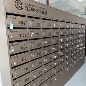 Antiguo edificio grande montado en la pared de acero inoxidable apartamento buzón comercial poste de seguridad cerradura al aire libre Buzón de Metal China - Product Image 3