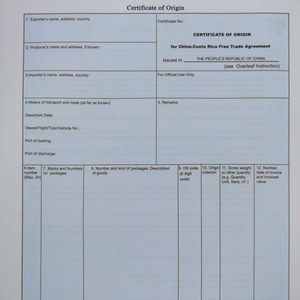 Certificat Général d'Origine CO FA FE FF FB FM Services de Tarifs Préférentiels Certification de Dédouanement - Product Image 3