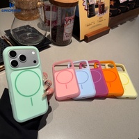 Coque de téléphone en silicone liquide pour iPhone 17, silicone bleu clair pour iPhone 15, coque en silicone pour iPhone 17 Pro Max