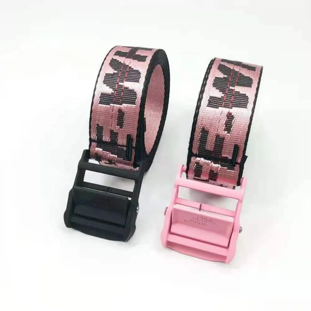 Fashion trend buckle woven belt for men and women customized European and American style factory direct sales