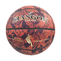 Ballons de basketball laminés SIANGON Taille 3/4/5/6/7 Intérieur/Extérieur Personnalisables pour l'entraînement Écologiques et Durables