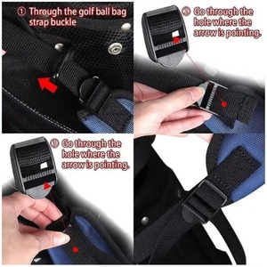 Free Sample Factory wholesale Golf <b>Bag</b> <b>Strap</b> <b>Replacement</b> Comfort Double Shoulder Adjustable <b>Strap</b> Padded Golf Carrying <b>Bag</b> <b>Strap</b> - Product Image 6