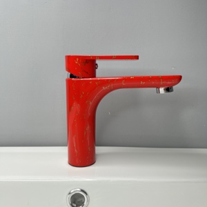 Trung Quốc Nhà sản xuất Đỏ-vàng ABS đòn bẩy duy nhất Mixer chậu rửa vòi tap Mixer - Product Image 2