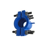 Collier de réparation à basse pression en fonte ductile à deux pièces avec manchons fendus Norme ANSI Surface peinte DN40-DN300