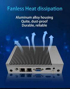 J1900 I3 I5 Fanless <strong>Mini</strong> Pc 4G LTE Supported <strong>Linux</strong> Ubuntu OS Dual LAN 2 Display Embedded Industrial Pc Factory Price Pc <strong>Computer</strong> - Product Image 4