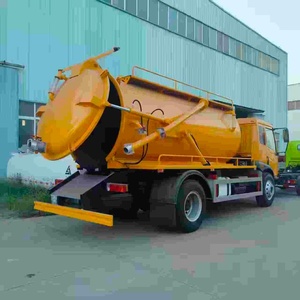 Camion d'aspiration des eaux usées diesel manuel FAW 4X2 8CBM, camion de nettoyage à pompe à vide haute capacité pour l'assainissement municipal - Product Image 1