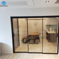 Puerta Corredera Metálica de Excelente Durabilidad con Vidrio Templado LowE para Uso Doméstico