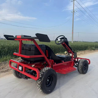 Kart électrique pour événements promotionnels en centre commercial, kart à pédales adulte à quatre roues avec suspension intégrale et phares LED, idéal pour exposition