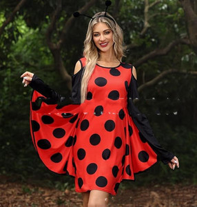 King Mcgreen Star Robe à manches chauve-souris pour femmes Halloween Spider Web Print, Robes portefeuille à manches longues, Vestidos décontractés - Product Image 4