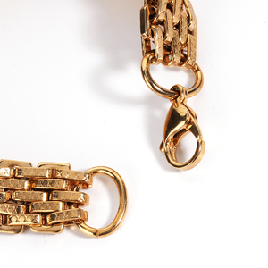 Cộng với kích thước openwork thiết kế không gây dị ứng 57g Vòng đeo tay thanh lịch các cặp vợ chồng phù hợp với chuỗi không thấm nước Ngày Valentine Vòng đeo tay vàng - Product Image 5