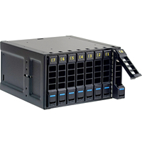 SANJU NVMe модуль с горячей заменой, 8-слотовый 2,5-дюймовый корпус для SSD-накопителей U.2 с интерфейсом SFF8654-X8 для компьютера