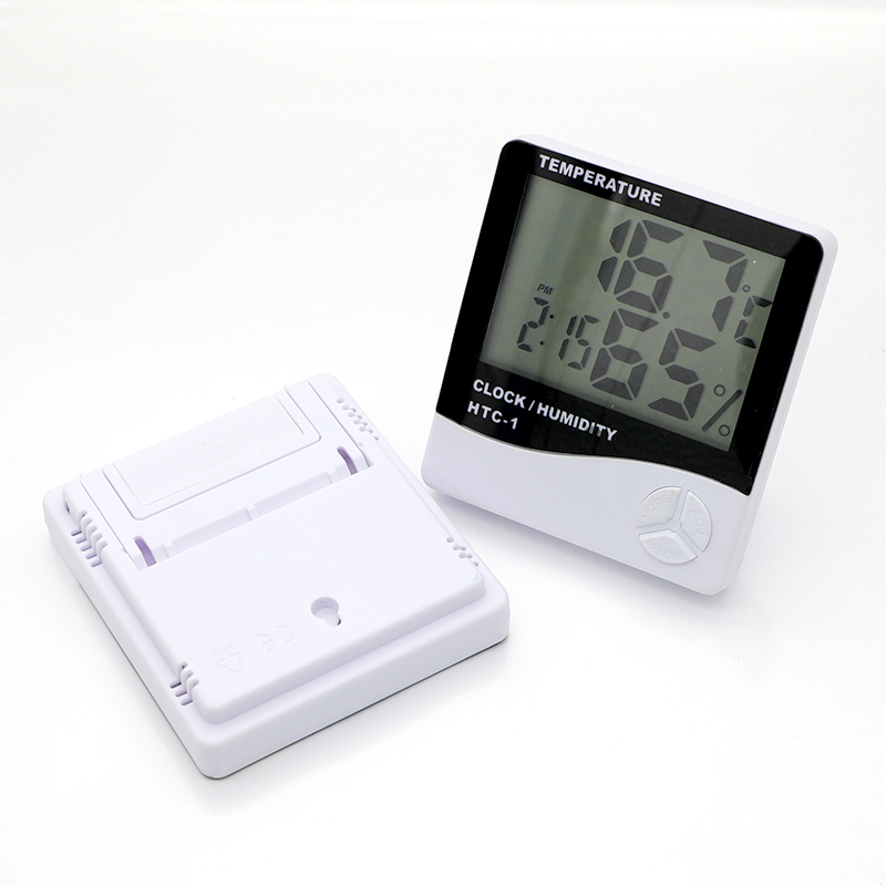 Термометром и гигрометром декоративные часы для часы/Погодная станция с Htc-1 цифровой движущейся сигнализации Измеритель влажности