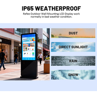 Pantalla LCD para Exteriores IP65 de 43 Pulgadas, Pantalla Publicitaria, Señalización Digital Inteligente Android para Centros Comerciales, Tiendas y Plazas
