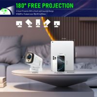 HY260 Pro Mini projecteur vidéo nouveau modèle 1080p projecteur de cinéma maison mise au point automatique mural Portable LCD à courte portée