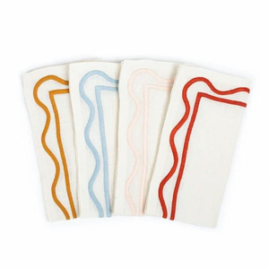 Embroidered Cotton <strong>Linen</strong> Scalloped Edge <strong>Linen</strong> Napkin Monogram Wedding Embroidery 100% <strong>Linen</strong> Napkin <strong>Placemat</strong> - Product Image 3