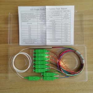 ตัวแยกสายใยแก้วนำแสงขนาดเล็ก SC UPC APC SMF-28e 1260-1650nm โทรคมนาคมใช้สำหรับ1x8 1x4 1X2 1x16 1x32 2x32 - Product Image 3