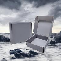Nouvelle tendance Boîte cadeau d'expédition en carton ondulé personnalisée pour vêtements Matériaux recyclés écologiques Conception pliable en relief