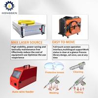 Mini soudeuse laser portative DA PENG LASER refroidie par air 1500W 2000W 3000W 4-en-1 avec fonctions de soudage, nettoyage et découpe, alimentée par source Raycus