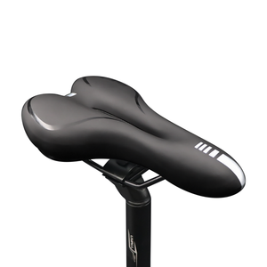 Selle de vélo de montagne RIDERACE en éponge creuse, surface en cuir PU, remplie de silice, coussin amortissant, siège de vélo - Product Image 3