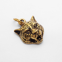 Hip Hop Animal tigre léopard Punk Pvd acier inoxydable étanche pendentif mode bijoux colliers pour hommes homme en gros 2024