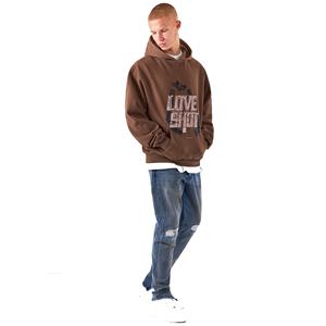 Sweat à capuche délavé à l'acide Logo personnalisé de haute qualité Sweat à capuche intégral surdimensionné Sweat à capuche délavé personnalisé - Product Image 5