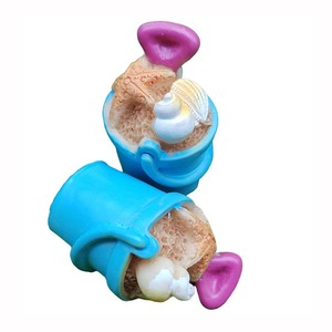 100 mini figurines décoratives d'été sur le thème de la plage, coquillages, étoiles de mer, seaux de plage, petites statues, artisanat décoratif - Product Image 3