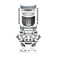 Nouveau kit carrosserie style AMG RYAO pour Mercedes-Benz Classe C W204 C200 C260 C300 C63, comprenant pare-chocs avant/arrière, calandre, jupes latérales, phares et capot