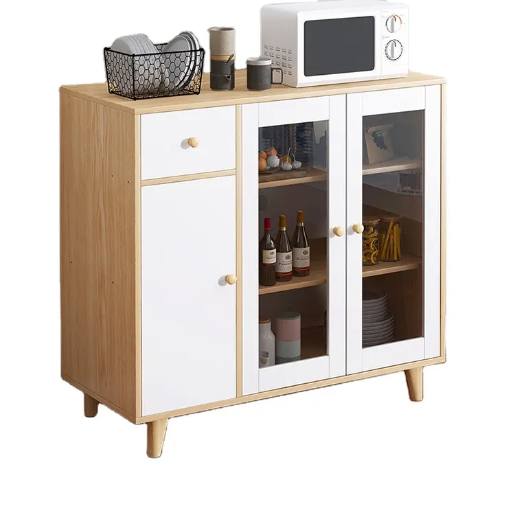 Multifunctional Cabinet Cupboard Shelves Dining Room Kitchen Storage Cabinet Living Room Wall Side Cabinet With Drawers