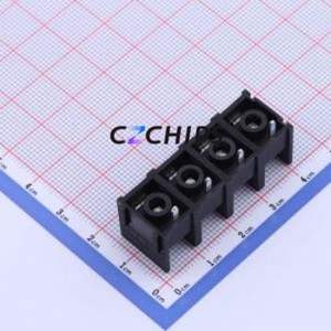 DBT10-10.0-4P-BK Barrier Terminal Block Through hole Component (THT),P=10mm Connector Two Sides 10mm 1x4P Edge Pin - Product Image 2